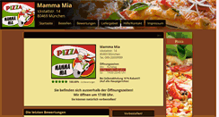 Desktop Screenshot of mammamia-pizza.de